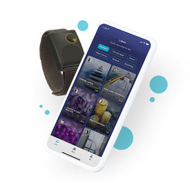 DreamOn Sleep Relaxation wearable device app helps to track sleep